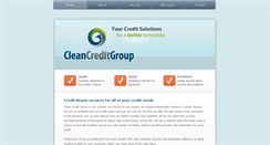 Desktop Screenshot of cleancreditgroup.com